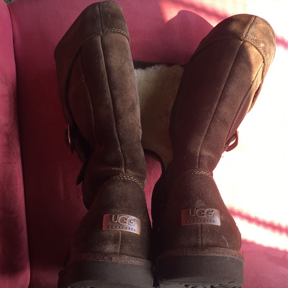 Espresso Big Girls Cargo Uggs With Pocket Size 4 - Picture 8 of 8